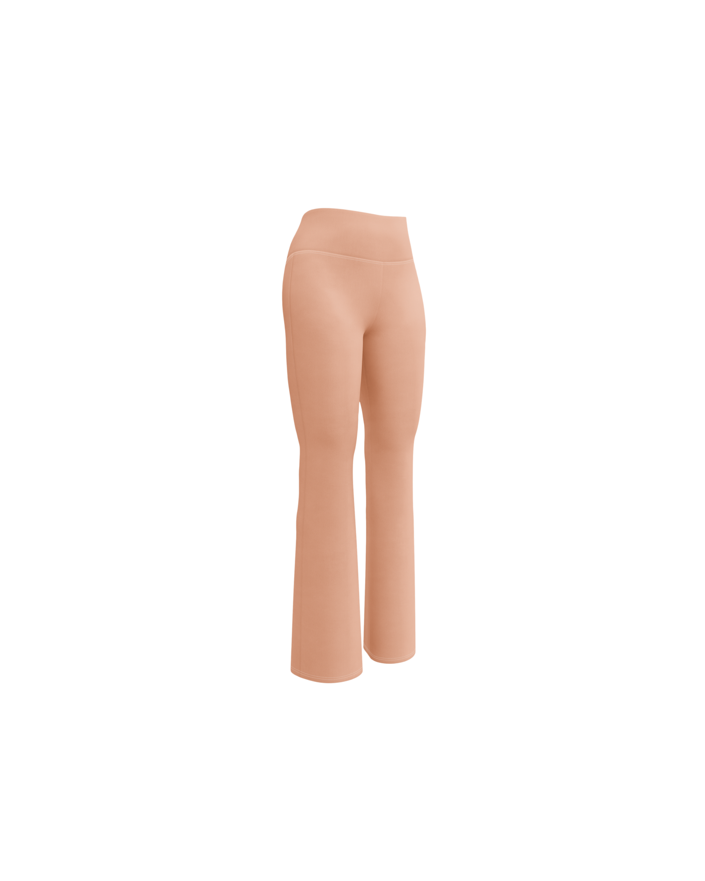 Duna Recycled Flare Leggings in warm peach tone