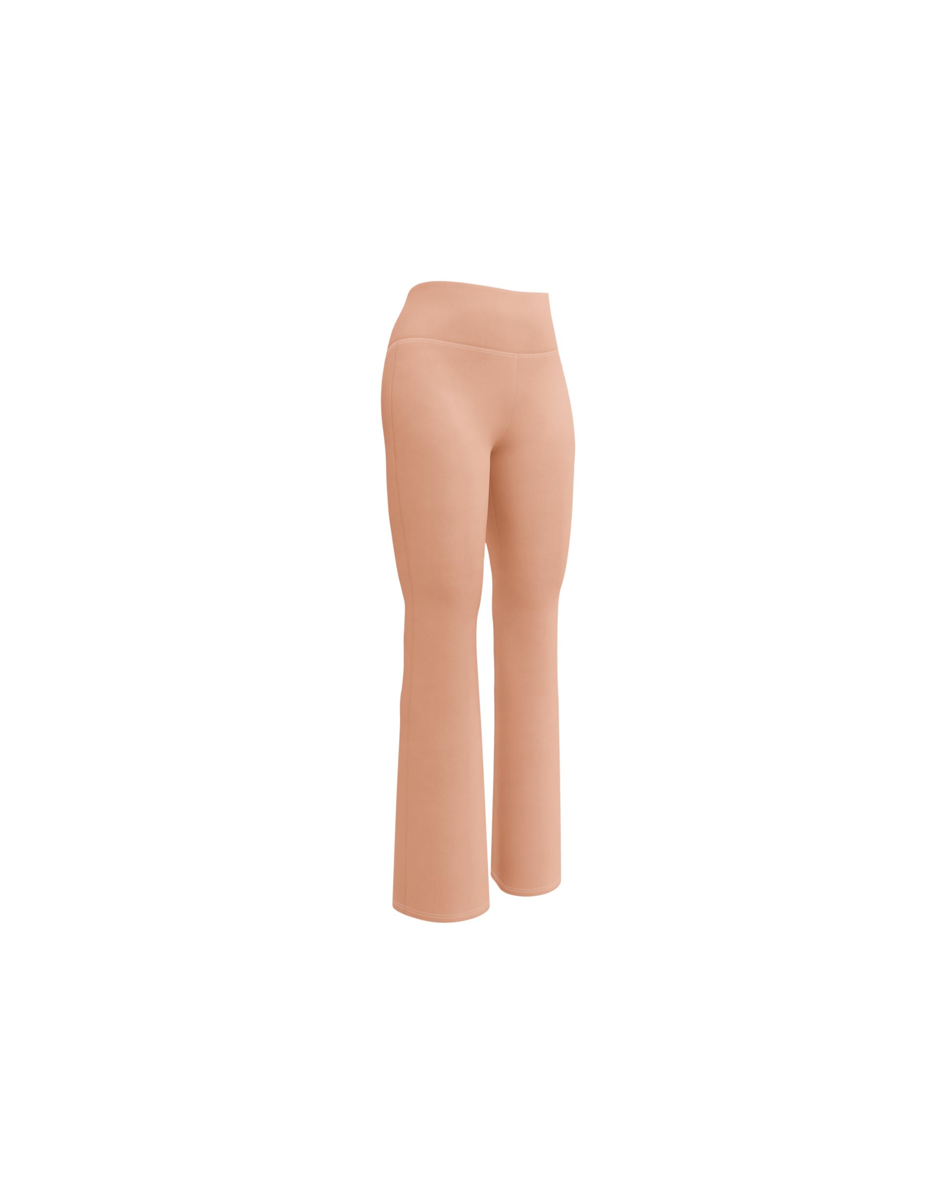 Duna Recycled Flare Leggings in warm peach tone