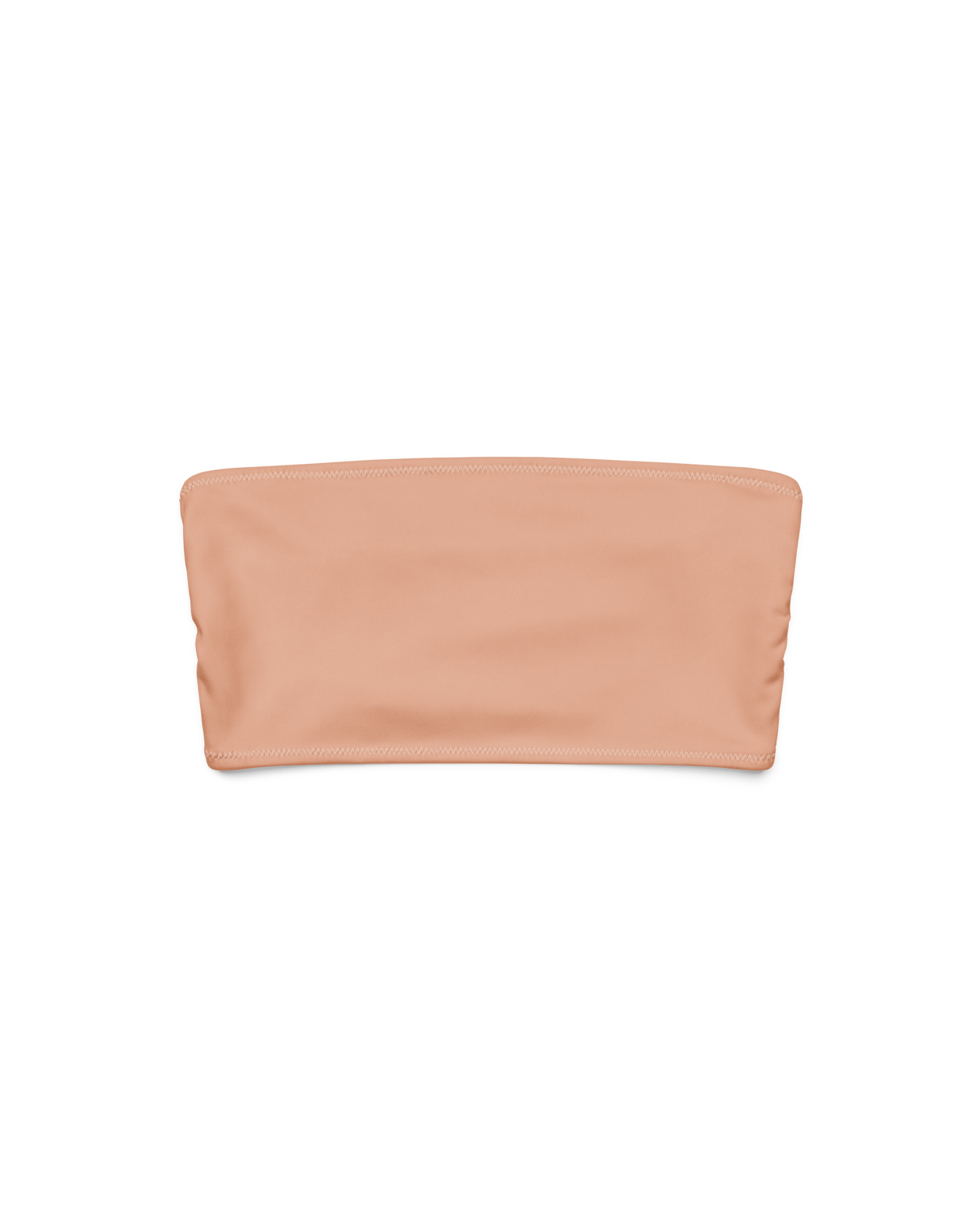 Duna Riviera Recycled Bandeau Bikini Top in warm sand tone