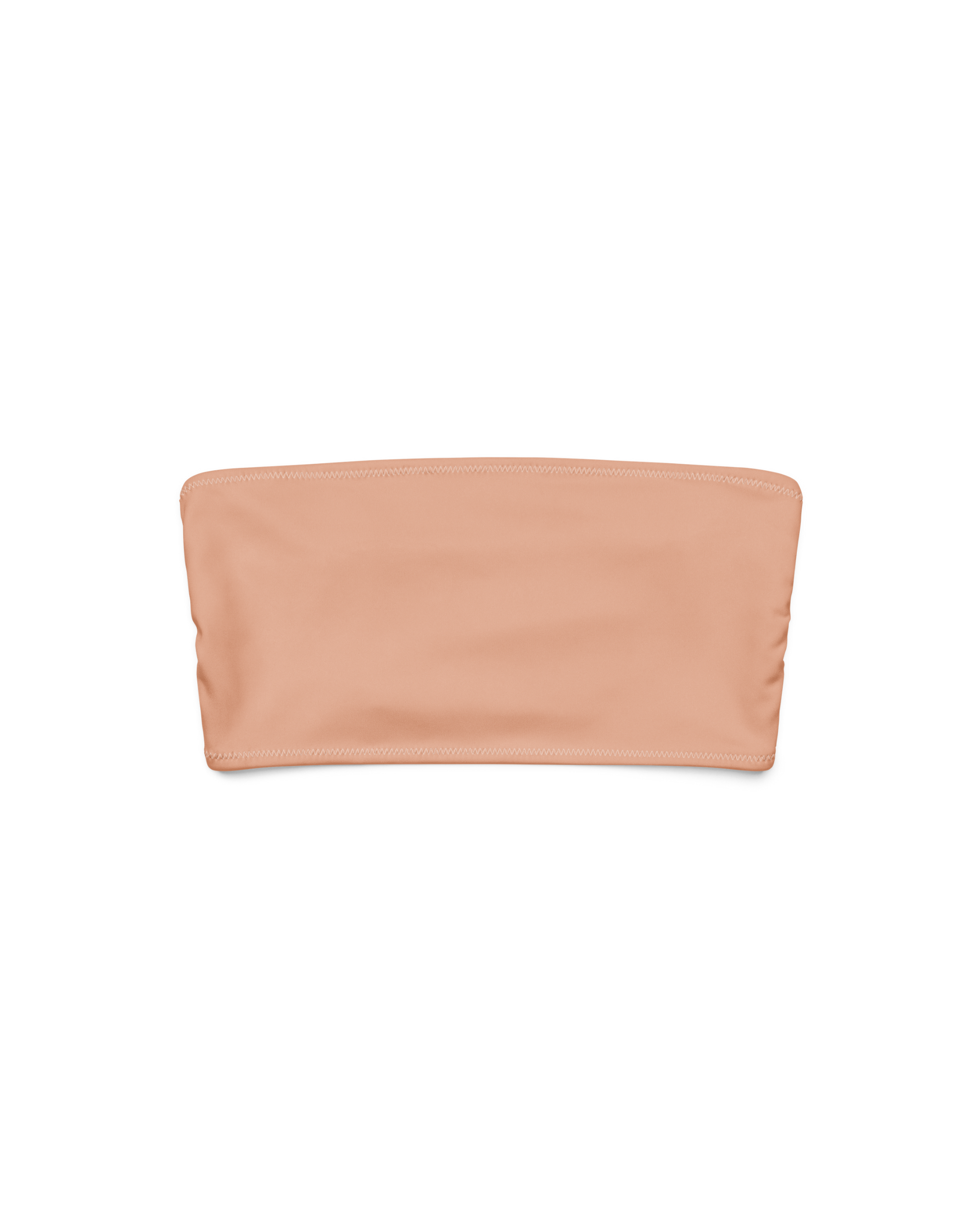 Duna Riviera Recycled Bandeau Bikini Top in warm sand tone
