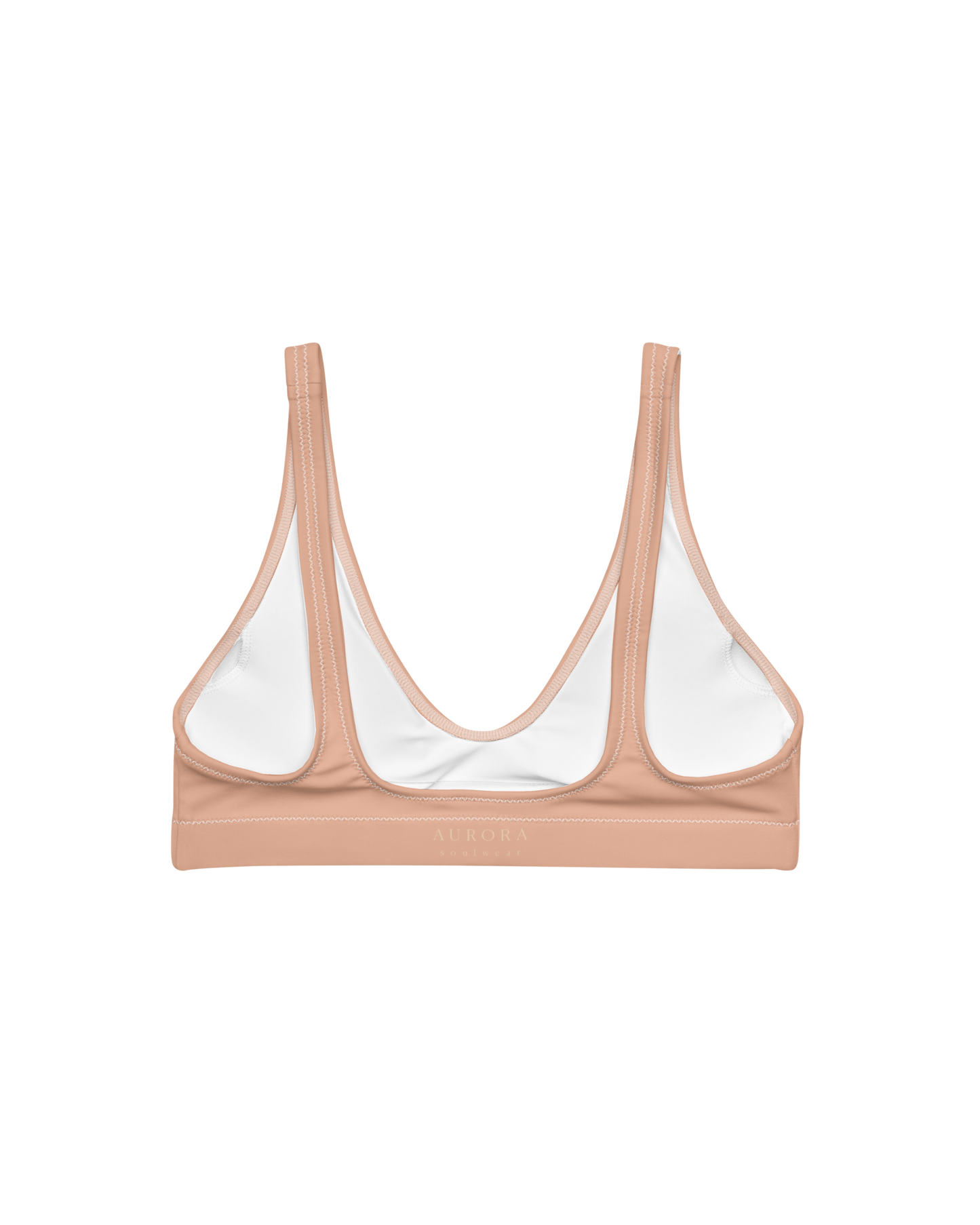 Duna Sienna Padded Bikini Top in warm sand tone