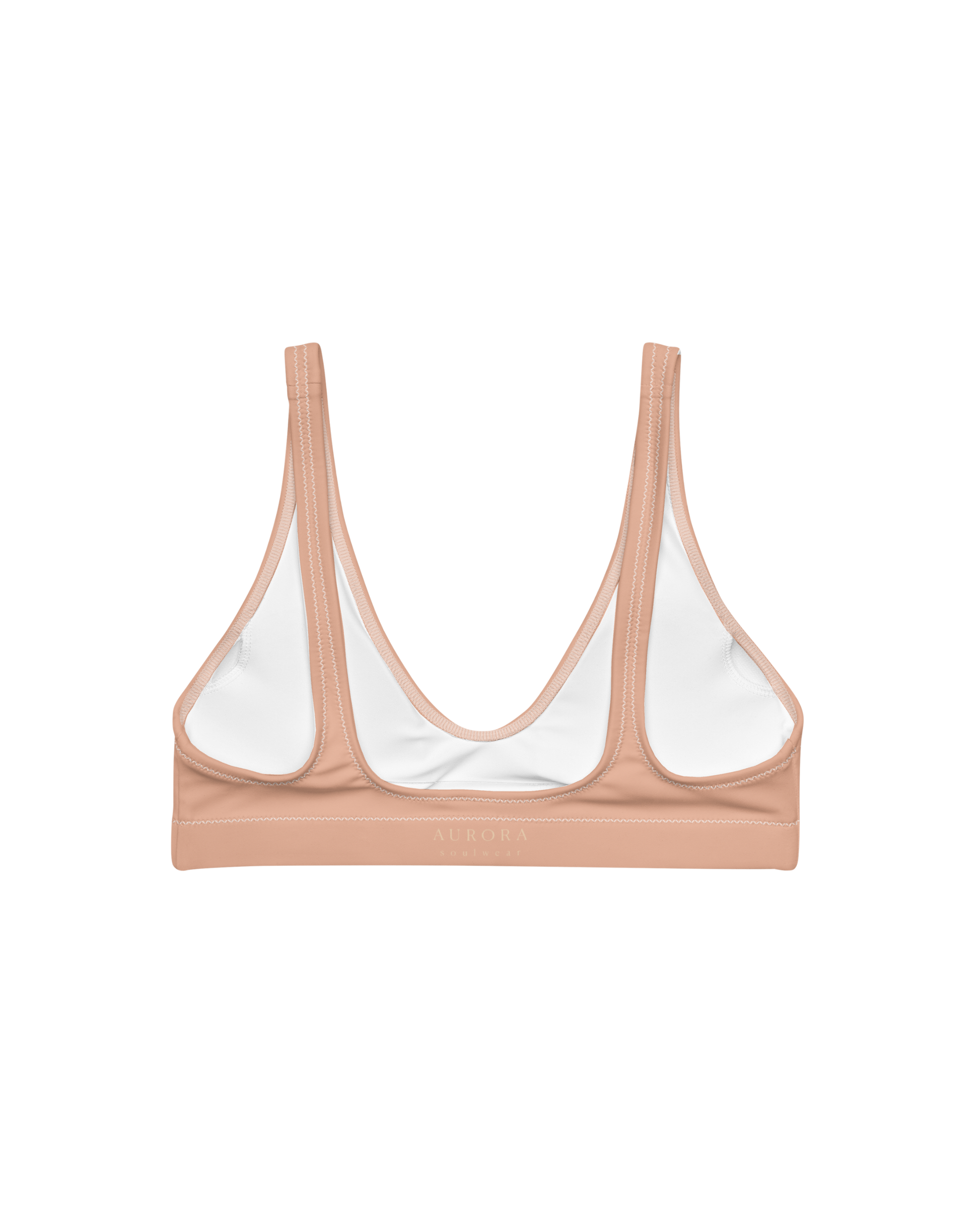 Duna Sienna Padded Bikini Top in warm sand tone