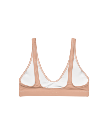 Duna Sienna Padded Bikini Top in warm sand tone