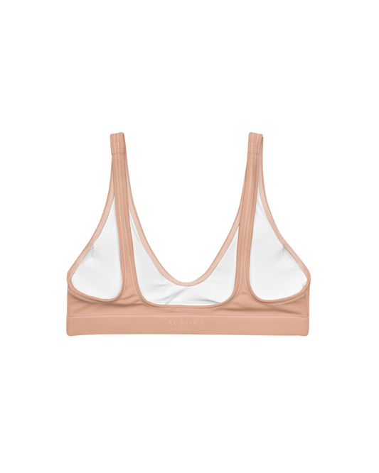 Duna Sienna Padded Bikini Top in warm sand tone