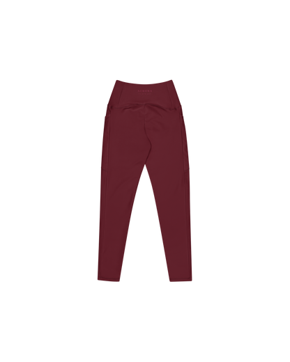 Ember Recycled Leggings in burgundy