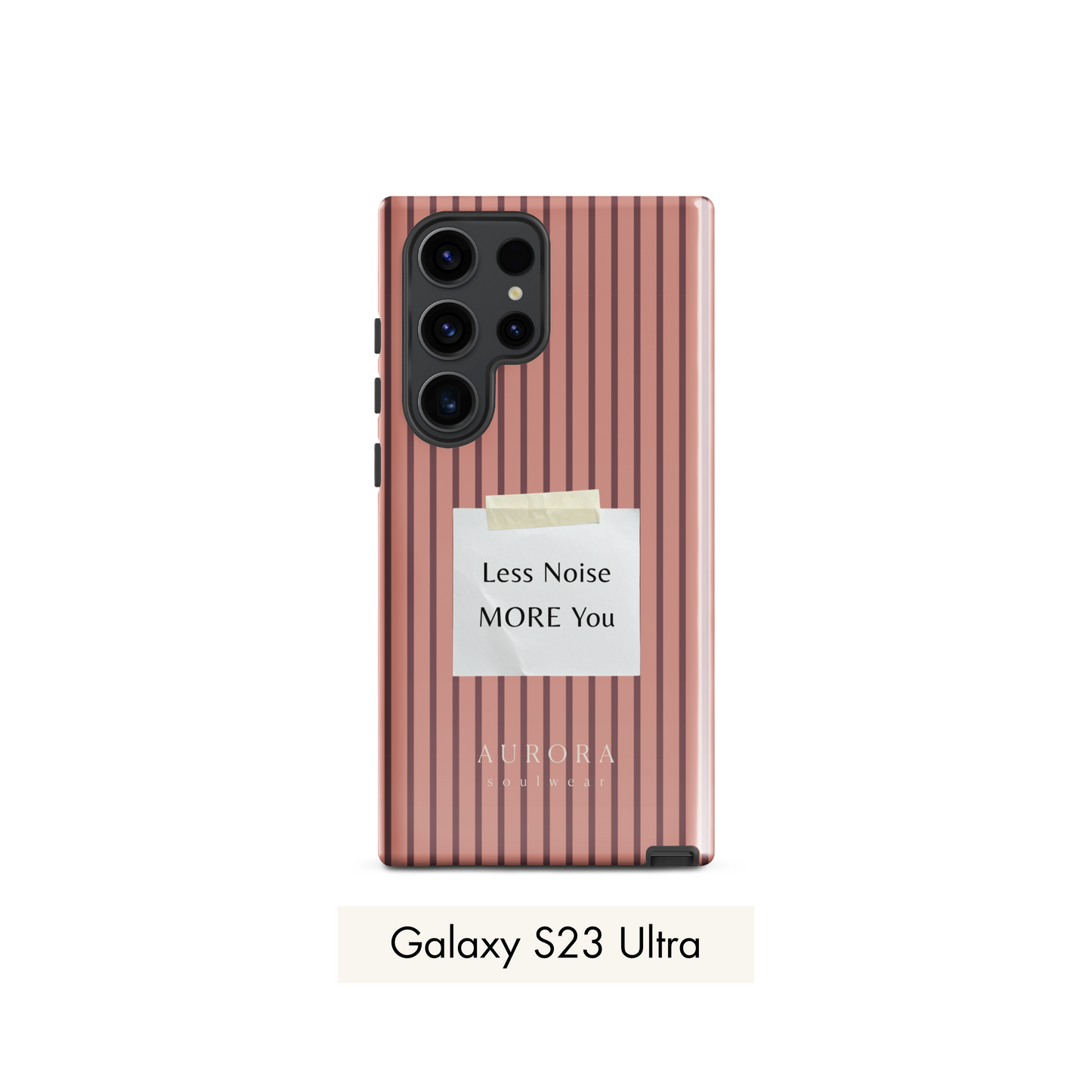 More You Tough Case for Samsung in white with back print