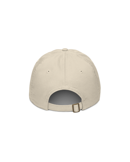 Go Slower Organic Cap in oyster with Go Slower embroidery