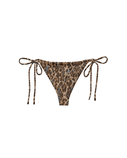 Leopard-print side-tie string bikini bottom, from Aurora Soulwear's Heatwave collection.