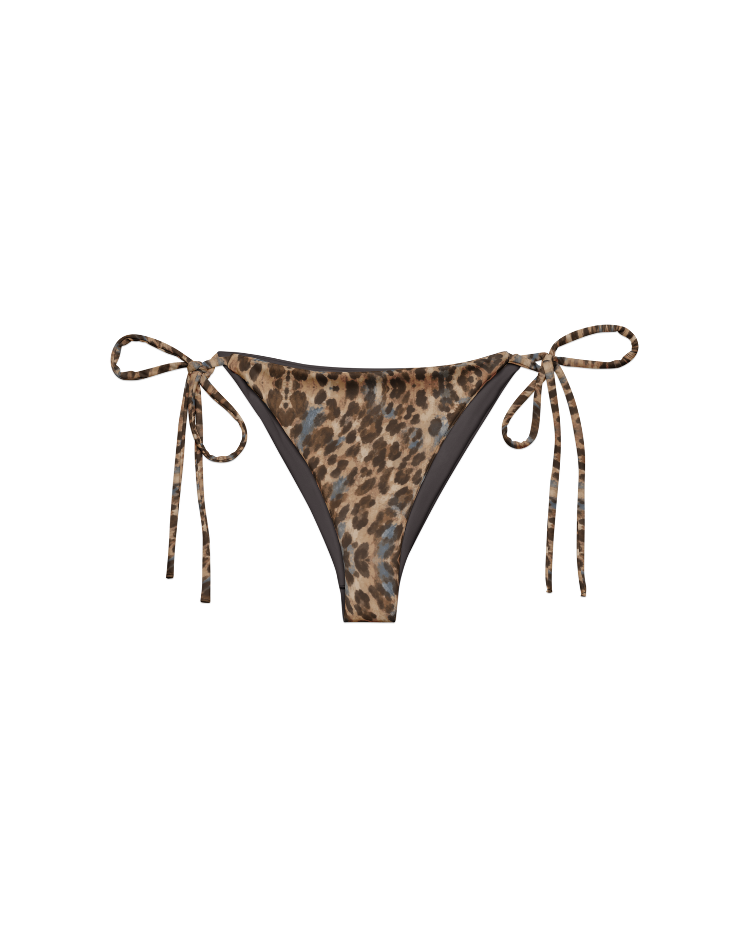 Leopard-print side-tie string bikini bottom, from Aurora Soulwear's Heatwave collection.