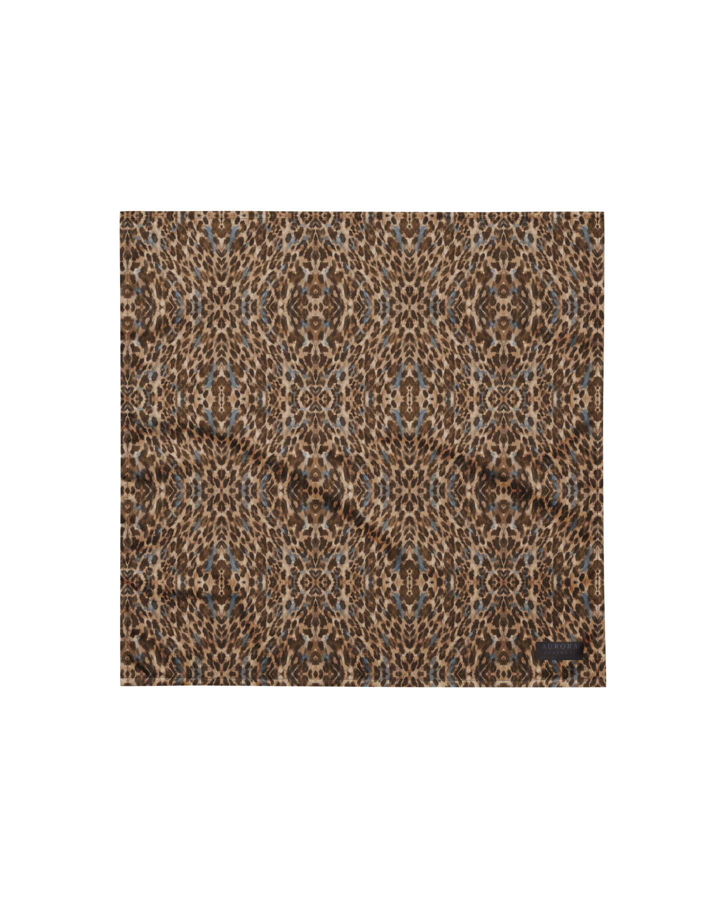Leopard-print bandana for hair, neck or wrist, from Aurora Soulwear's Heatwave collection.