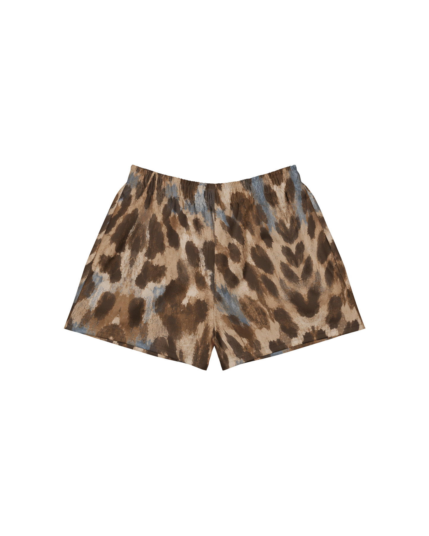 Leopard-print lightweight shorts with drawstring waist, from Aurora Soulwear's Heatwave collection.
