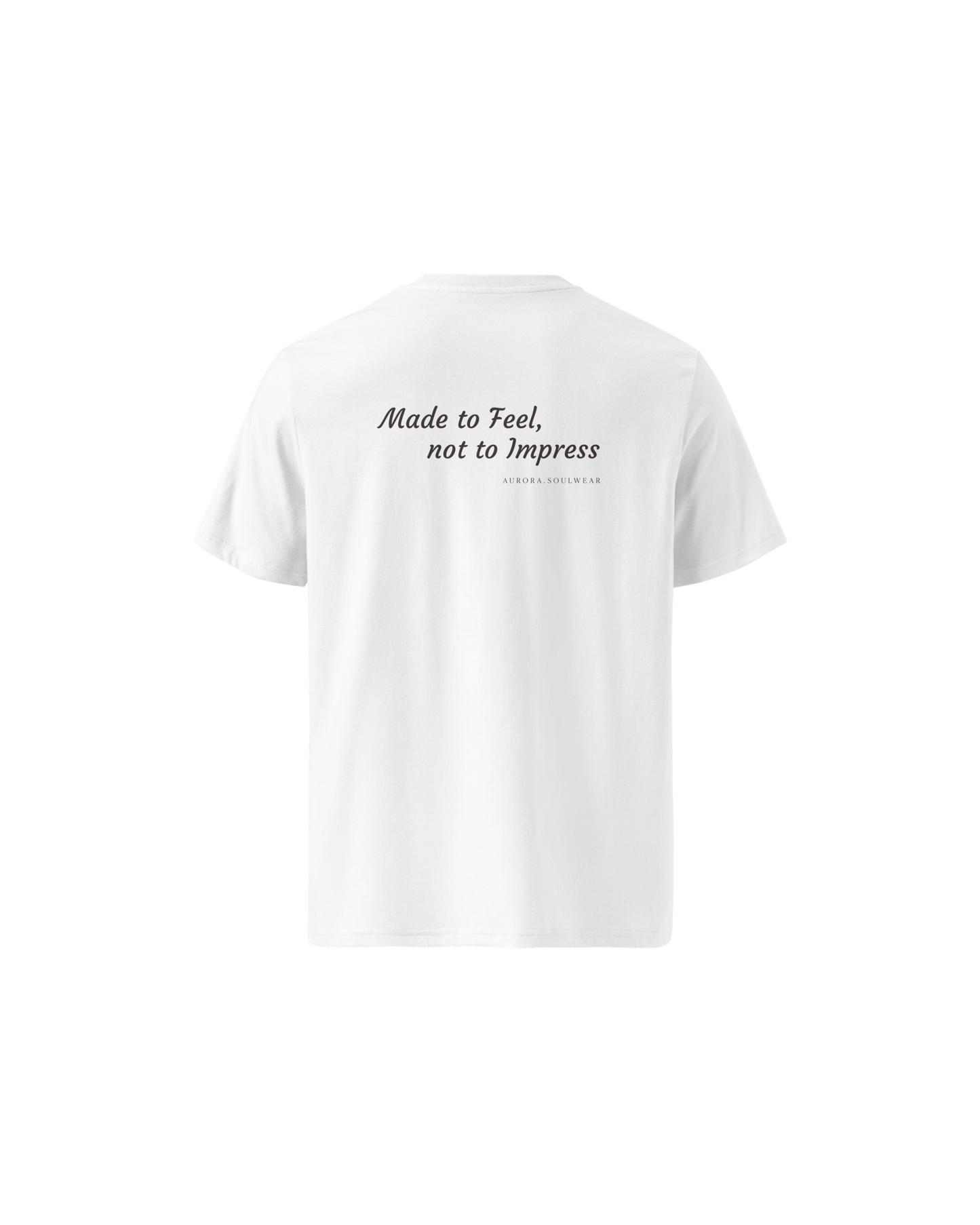 Heart Organic Cotton T-shirt in white with back print