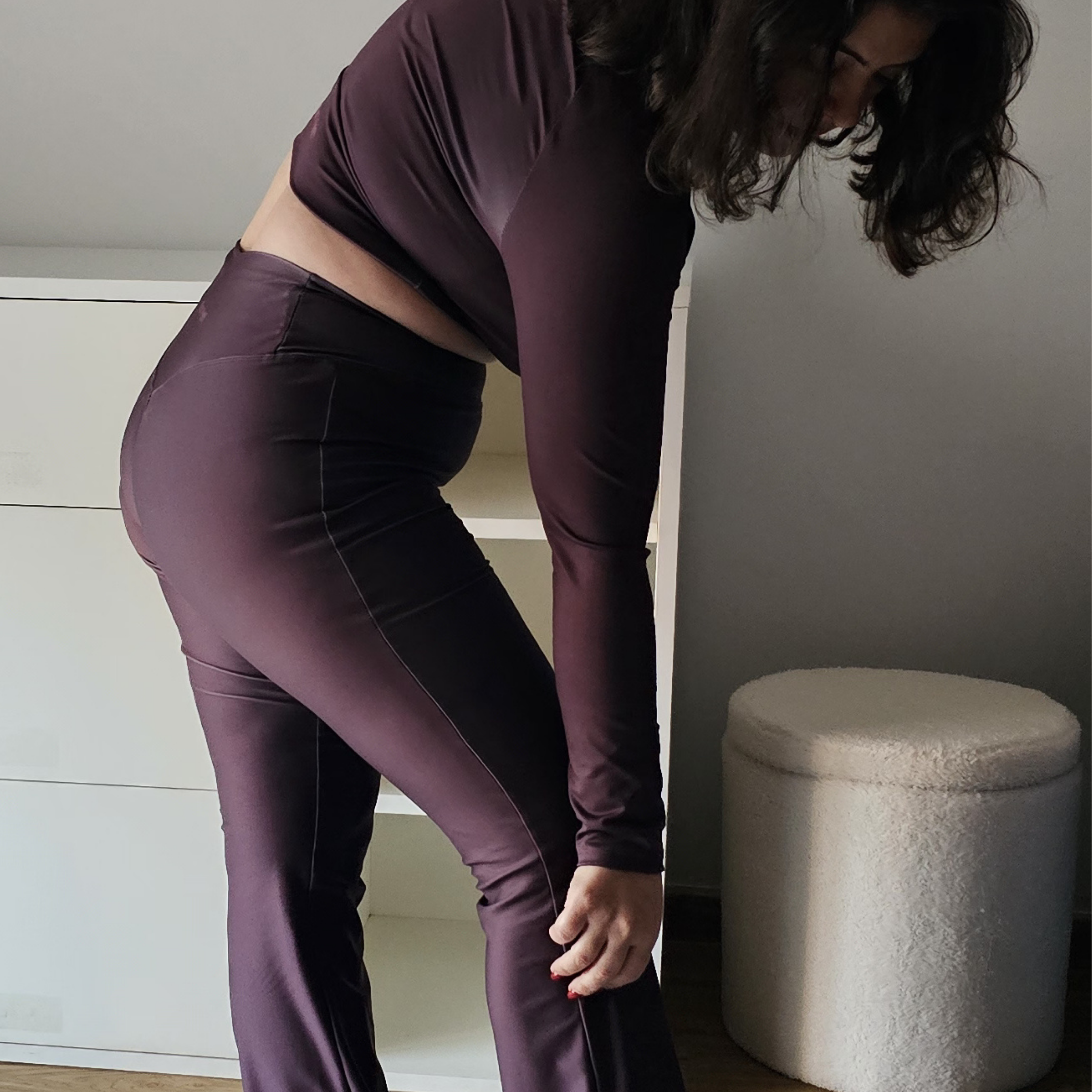 Rita Costa wearing CABERNET recycled activewear from MOVE collection