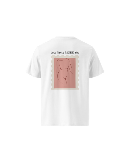 More You Organic T-shirt in white with More You back print