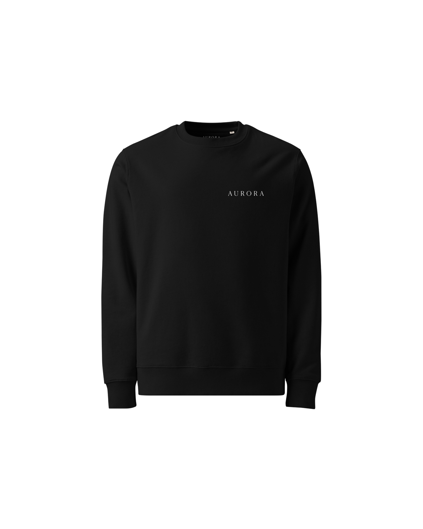 Protocol Organic Sweater in black with Calm Protocol back print