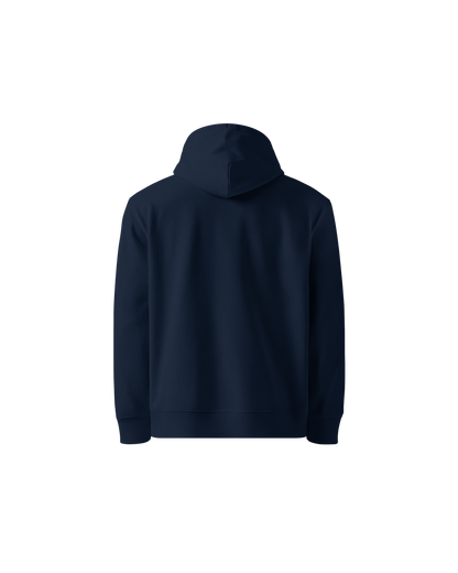 Return To Yourself Organic Hoodie in navy with Return To Yourself Come Back To You front print