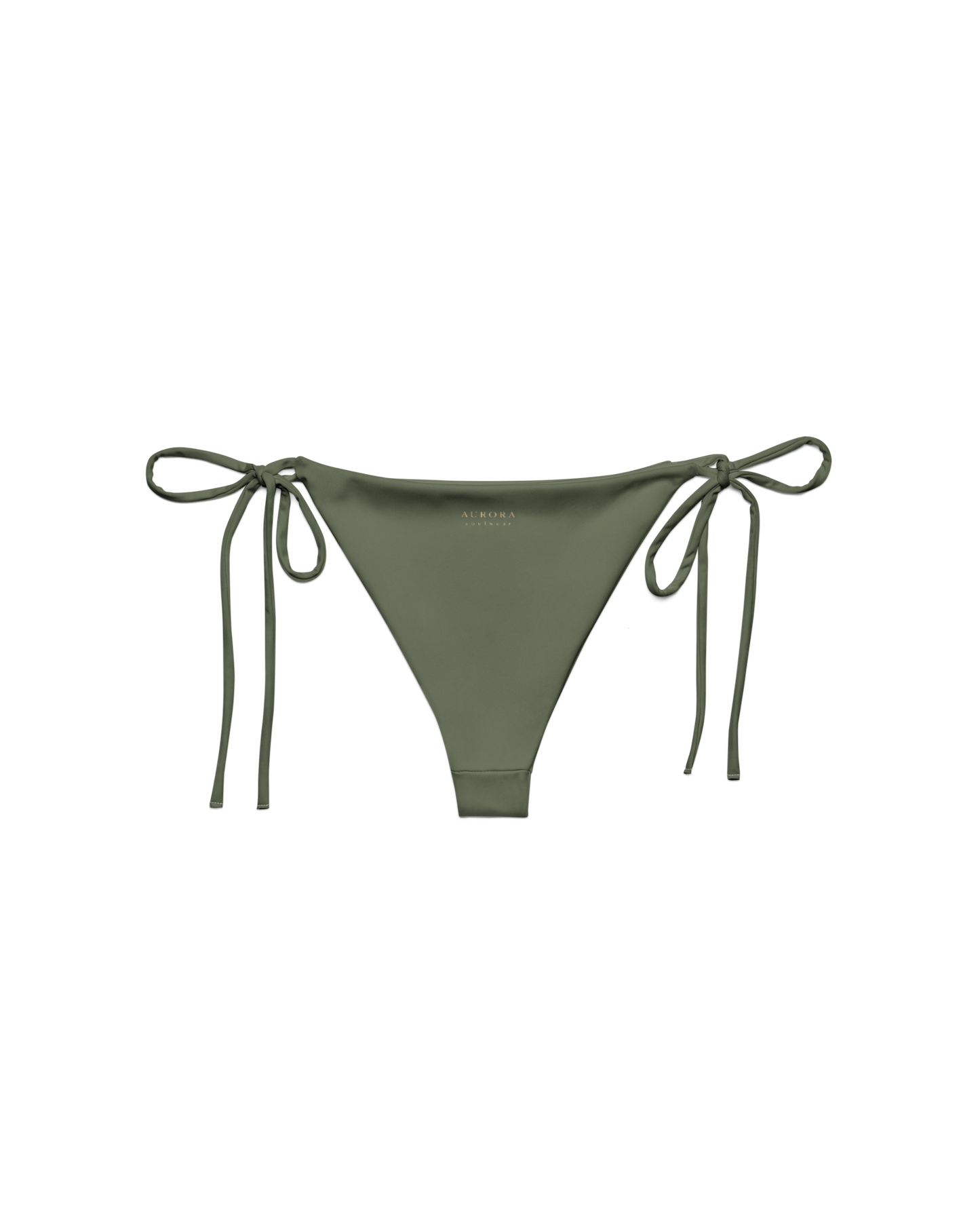 Sálvia Brisa String Bikini Bottom in deep sage green