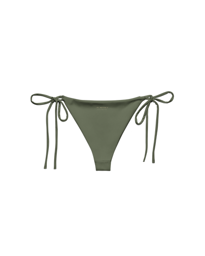 Sálvia Brisa String Bikini Bottom in deep sage green
