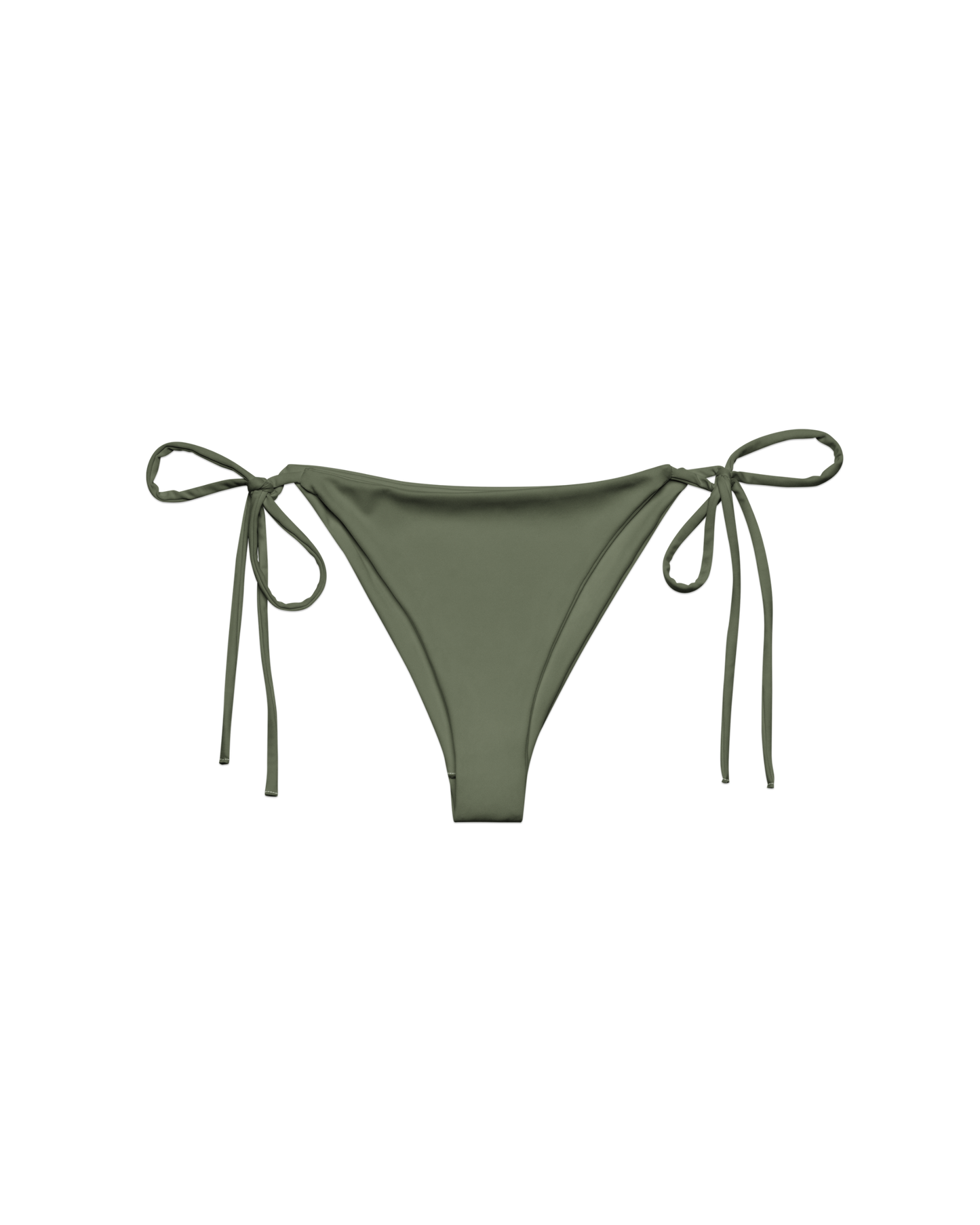 Sálvia Brisa String Bikini Bottom in deep sage green