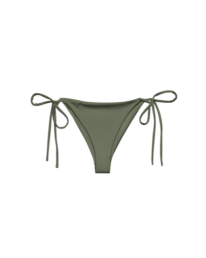 Sálvia Brisa String Bikini Bottom in deep sage green