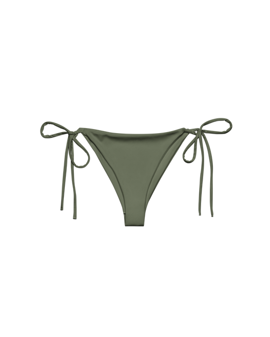 Sálvia Brisa String Bikini Bottom in deep sage green