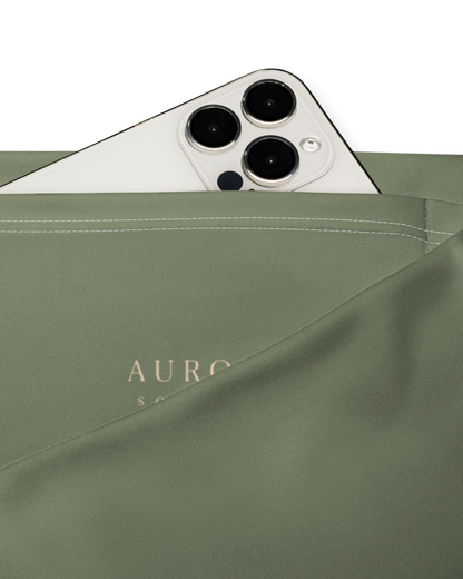 Sálvia Recycled Flare Leggings in deep sage green