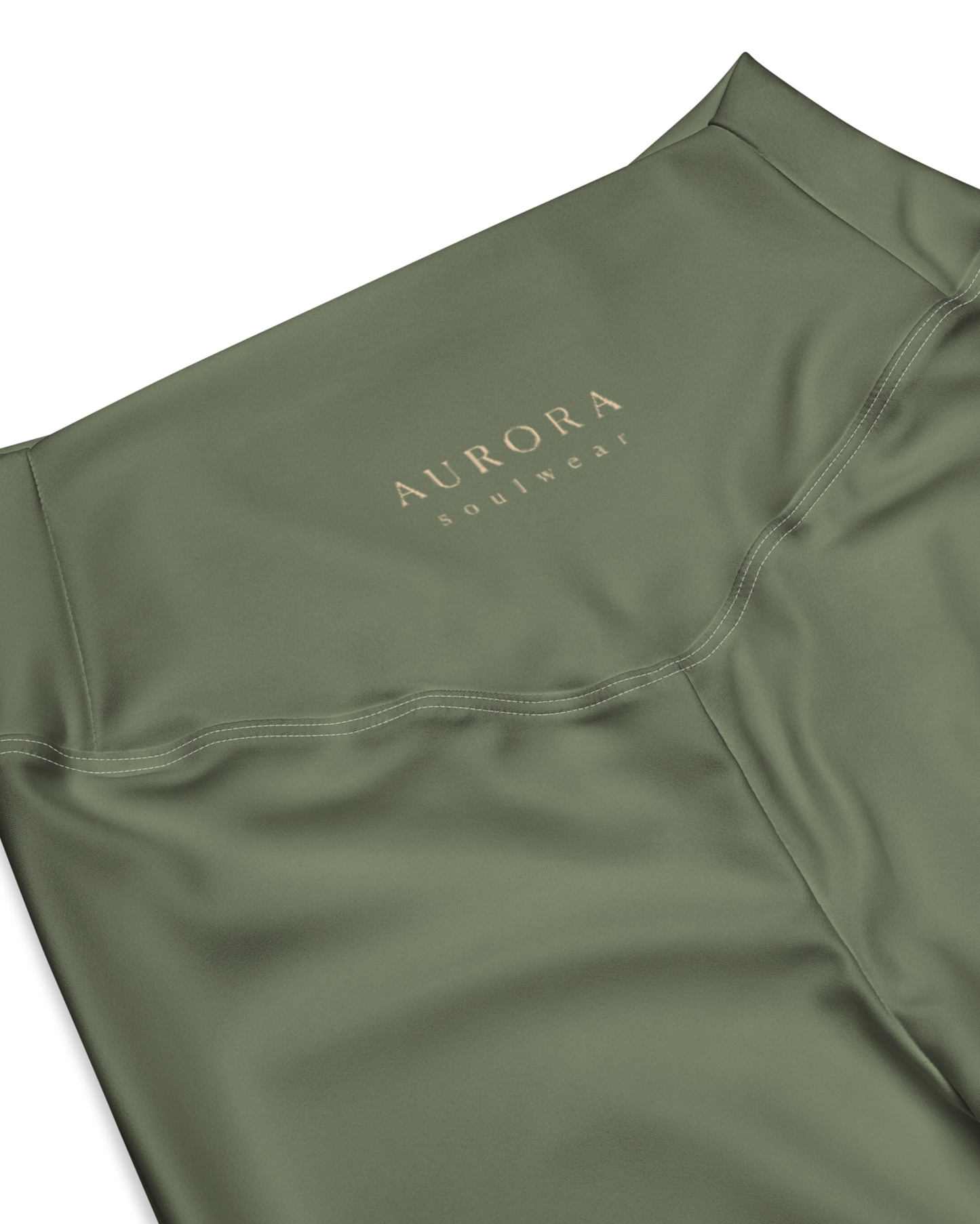 Sálvia Recycled Flare Leggings in deep sage green