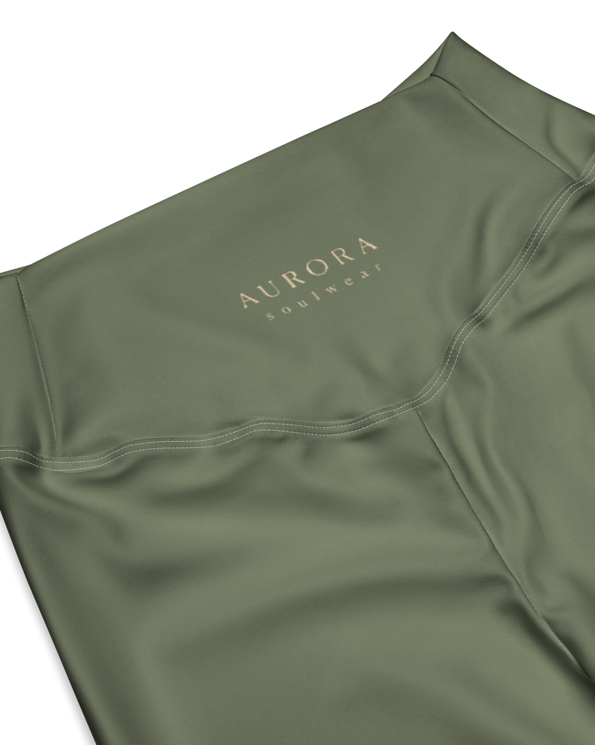 Sálvia Recycled Flare Leggings in deep sage green