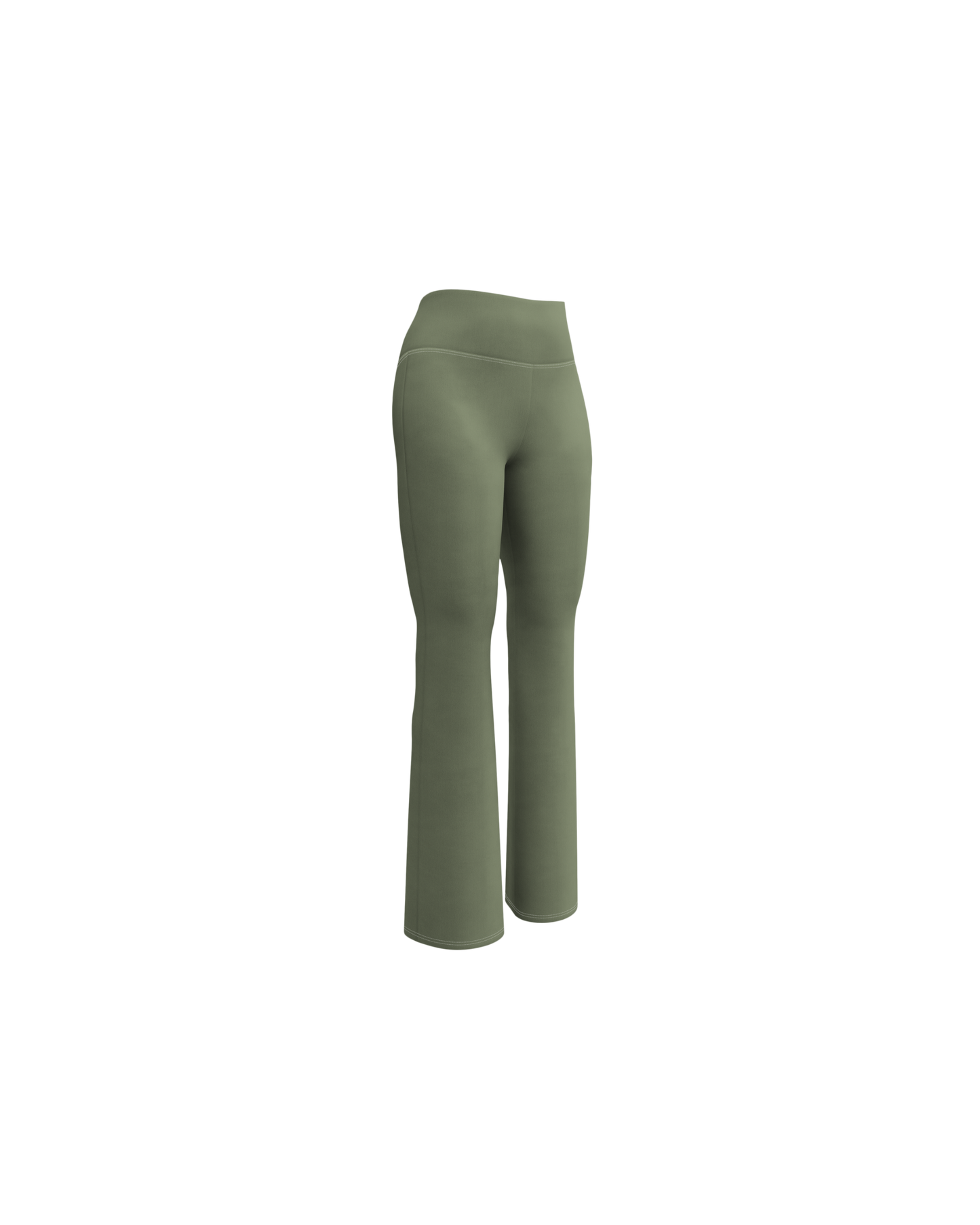 Sálvia Recycled Flare Leggings in deep sage green