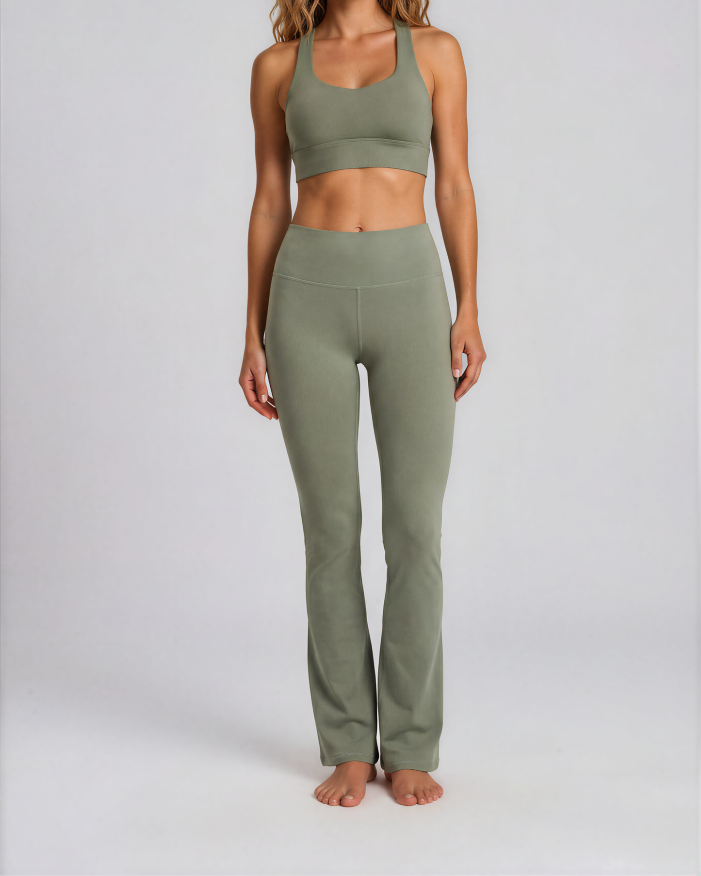 Sálvia Recycled Sport Top in deep sage green
