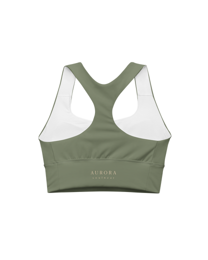 Sálvia Recycled Sport Top in deep sage green