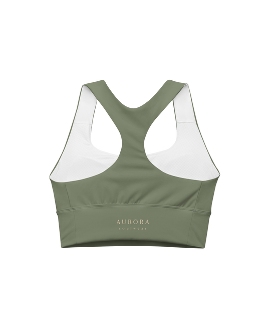 Sálvia Recycled Sport Top in deep sage green