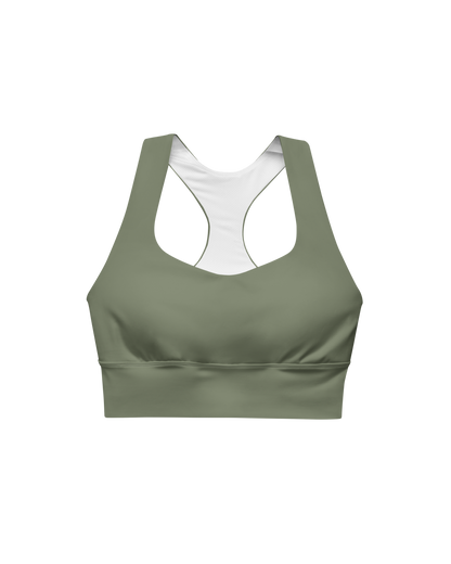Sálvia Recycled Sport Top in deep sage green
