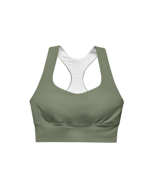 Sálvia Recycled Sport Top in deep sage green