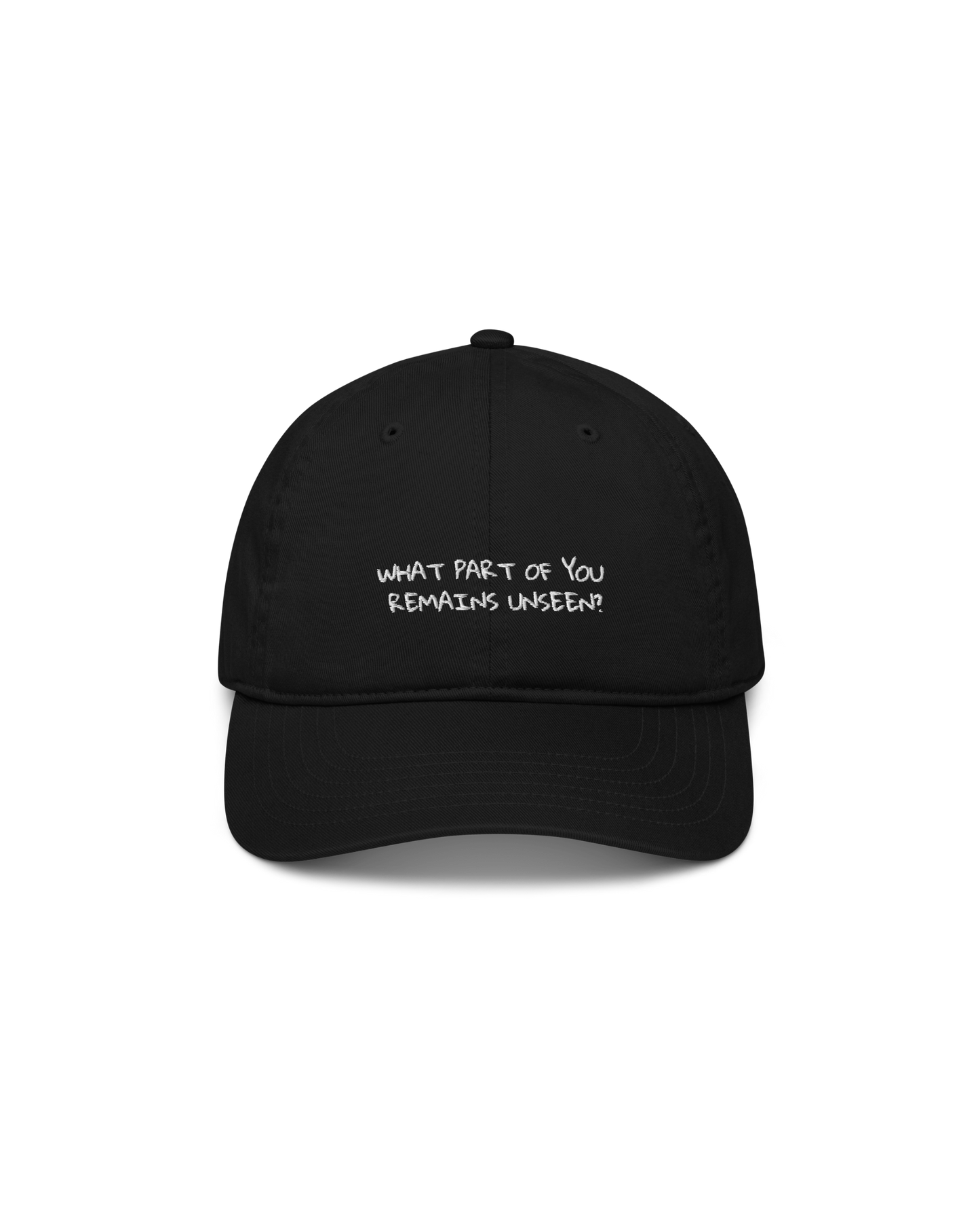  Unseen Organic Cap in black with Unseen embroidery