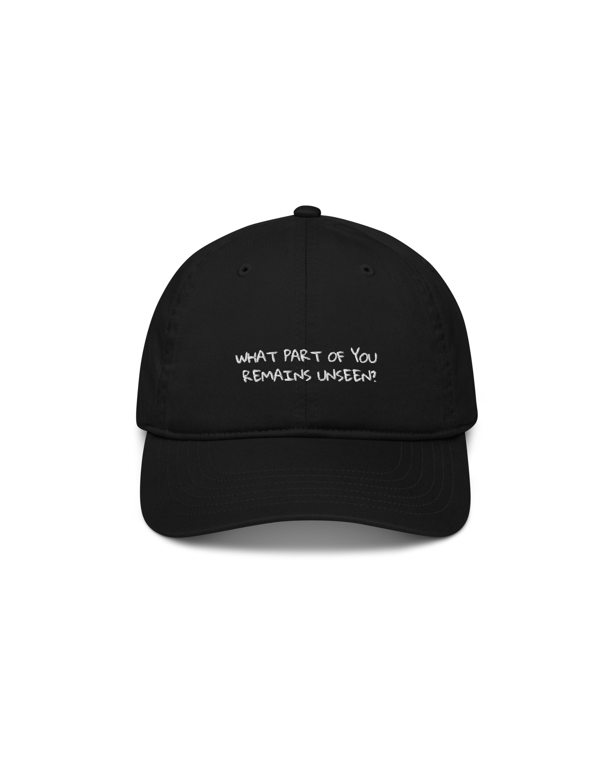  Unseen Organic Cap in black with Unseen embroidery