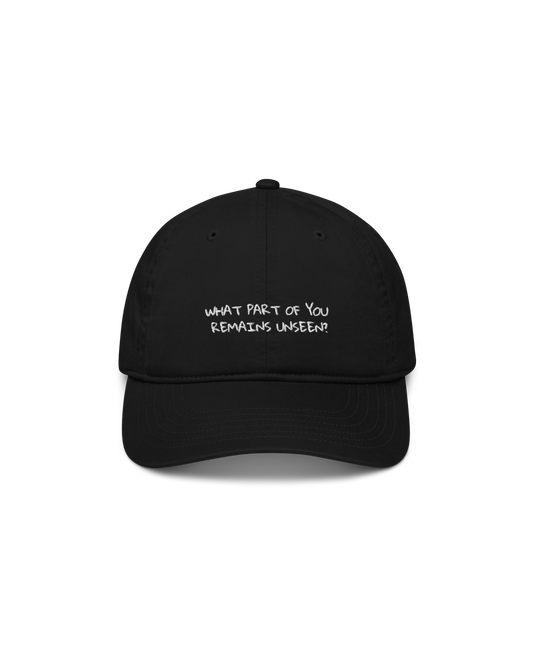  Unseen Organic Cap in black with Unseen embroidery