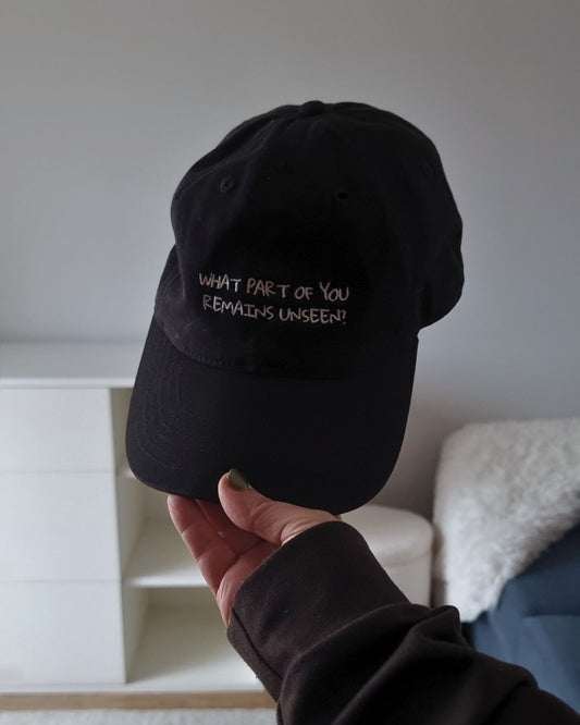  Unseen Organic Cap in black with Unseen embroidery