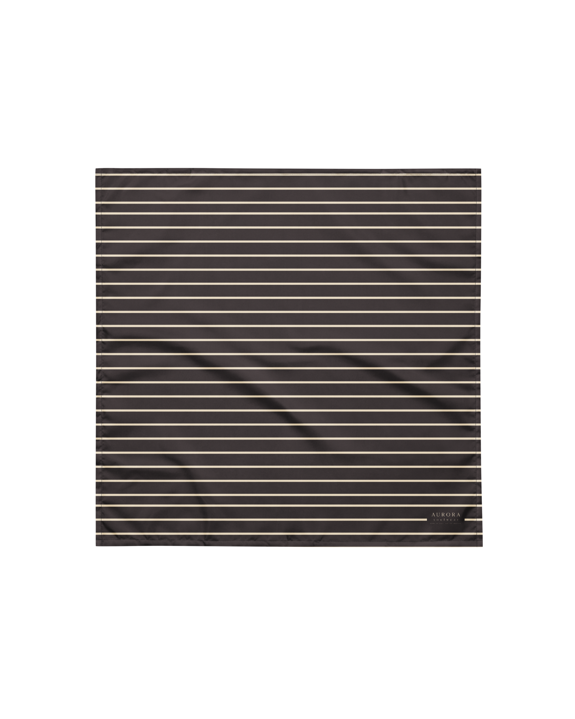 Unseen Recycled Bandana in dark brown and oyster