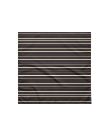 Unseen Recycled Bandana in dark brown and oyster