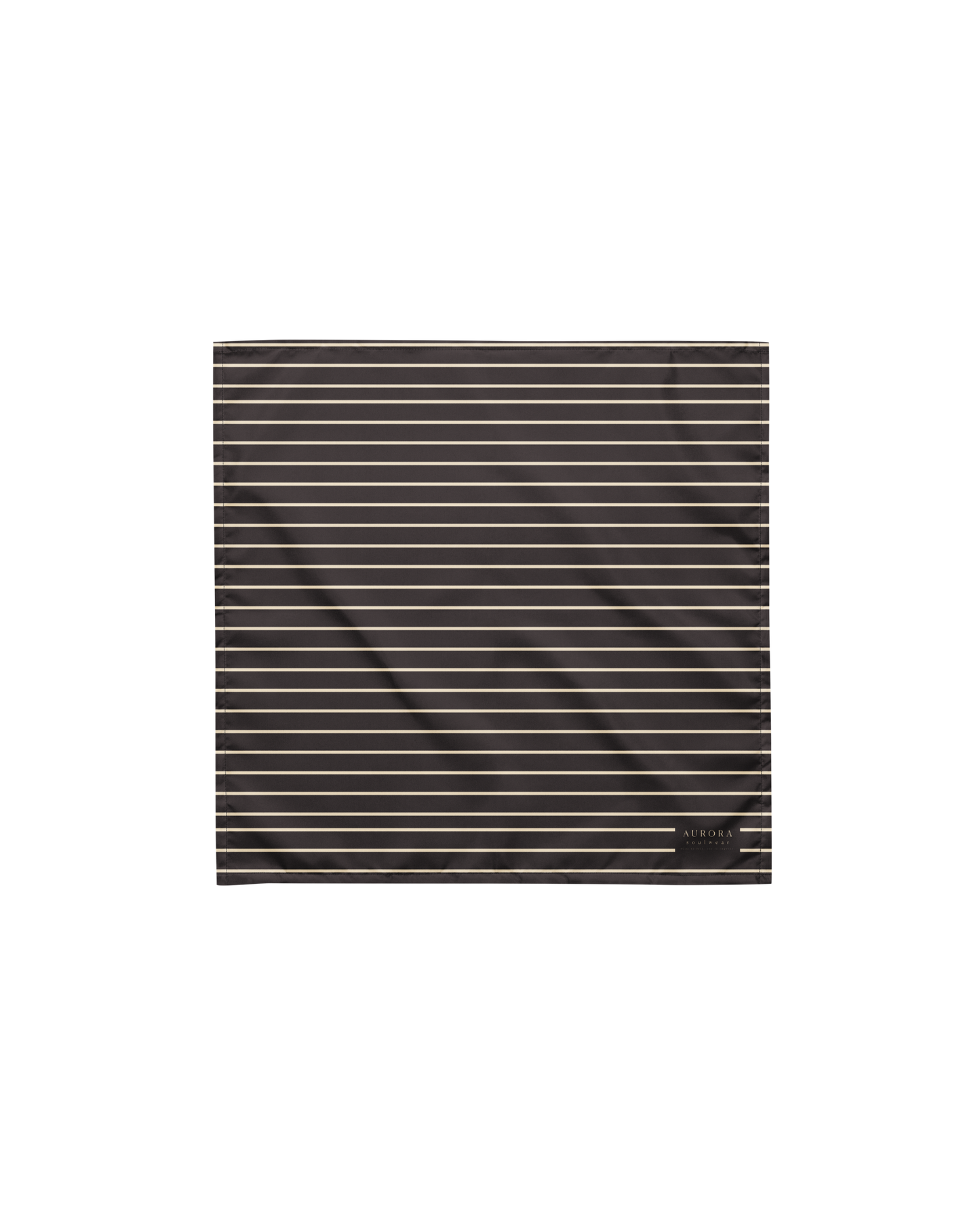 Unseen Recycled Bandana in dark brown and oyster
