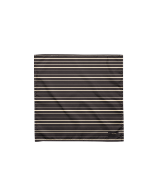 Unseen Recycled Bandana in dark brown and oyster