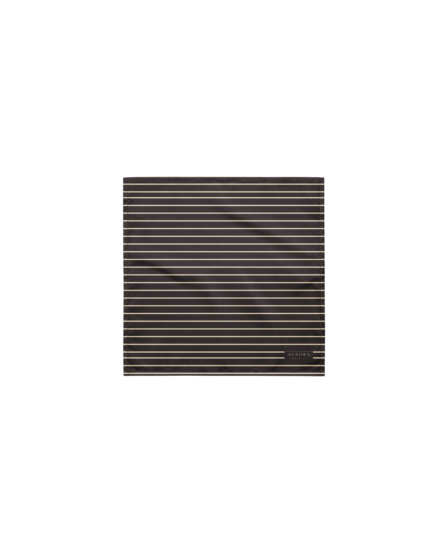 Unseen Recycled Bandana in dark brown and oyster