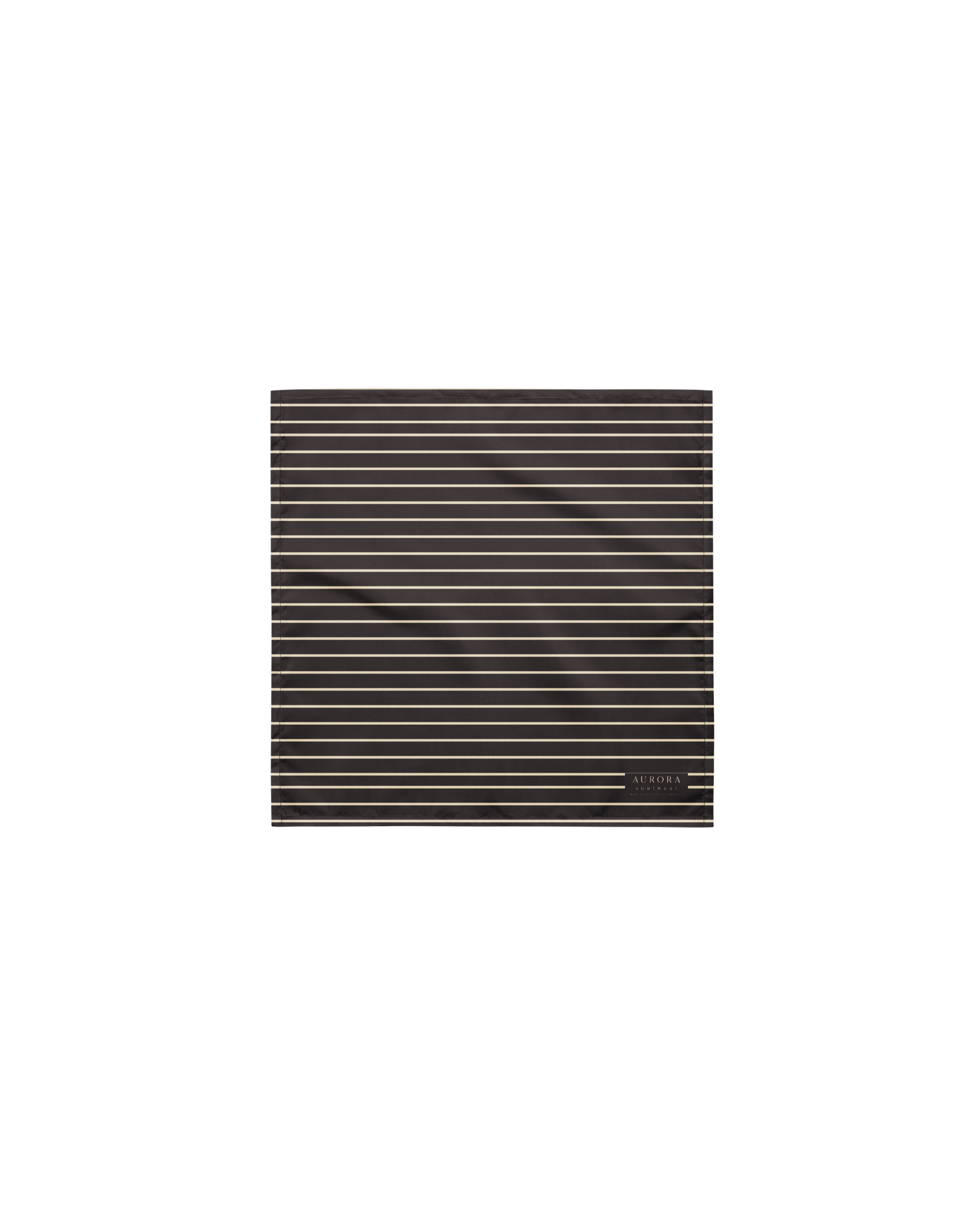 Unseen Recycled Bandana in dark brown and oyster