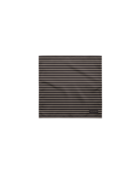 Unseen Recycled Bandana in dark brown and oyster