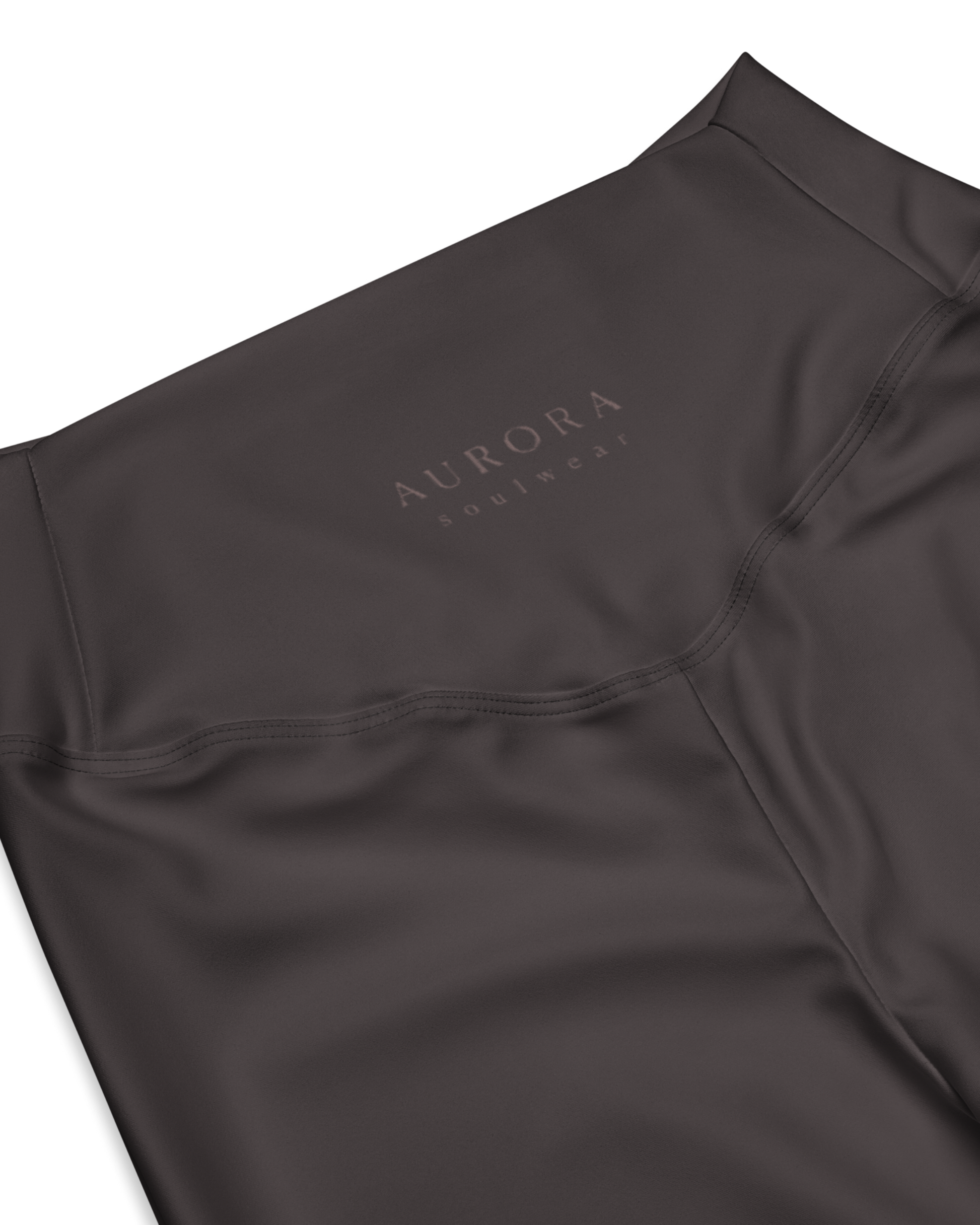 Unseen Recycled Flare Leggings in dark brown