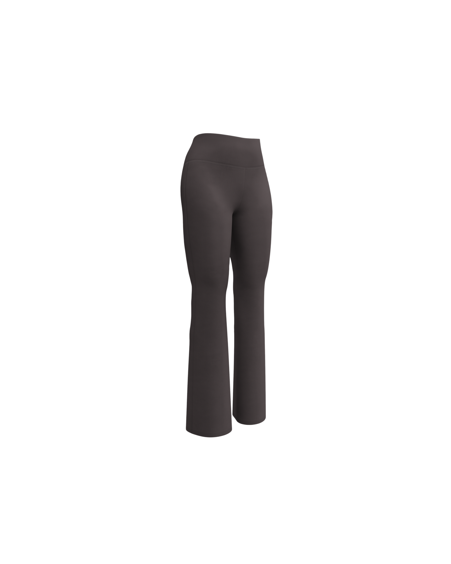 Unseen Recycled Flare Leggings in dark brown