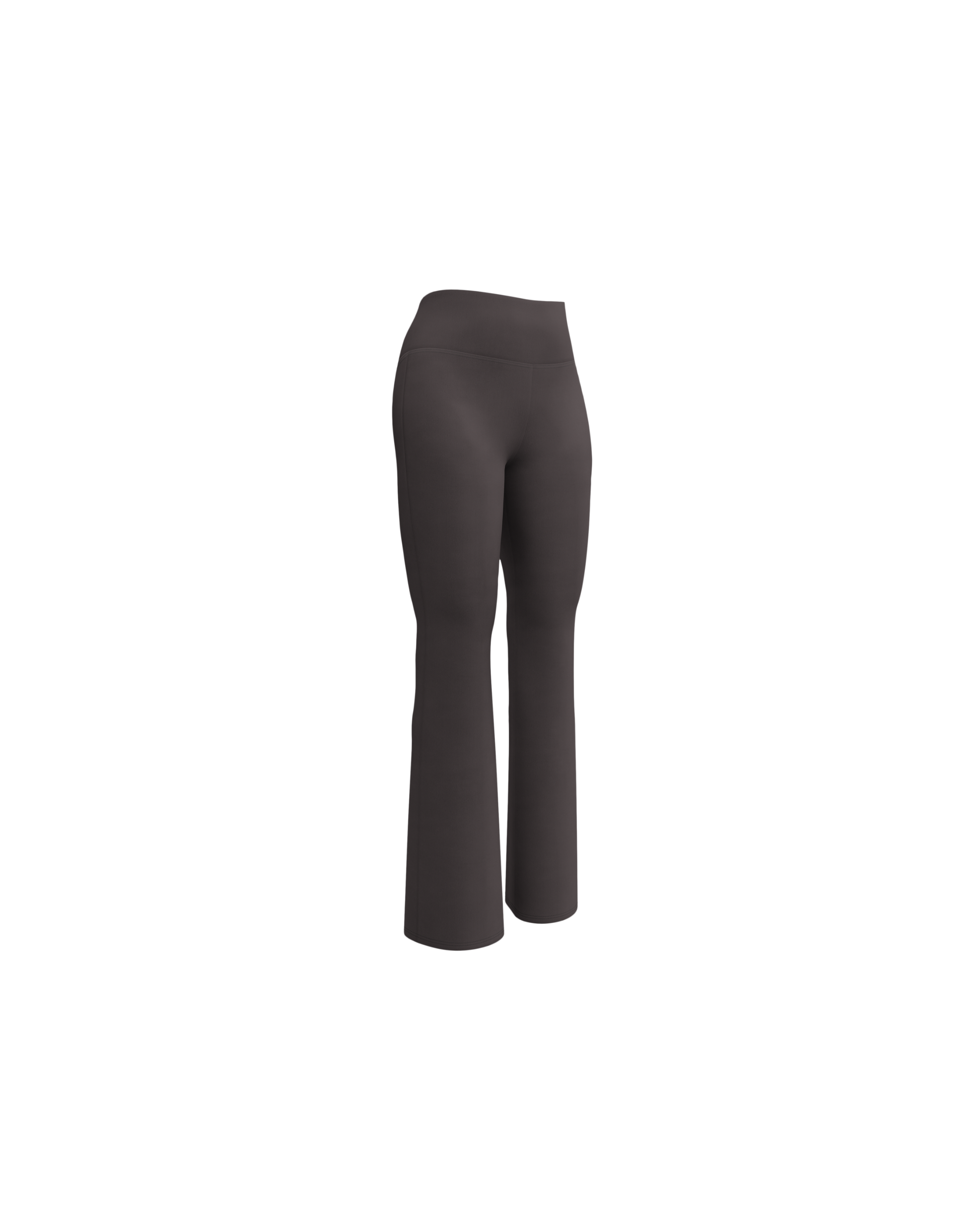 Unseen Recycled Flare Leggings in dark brown