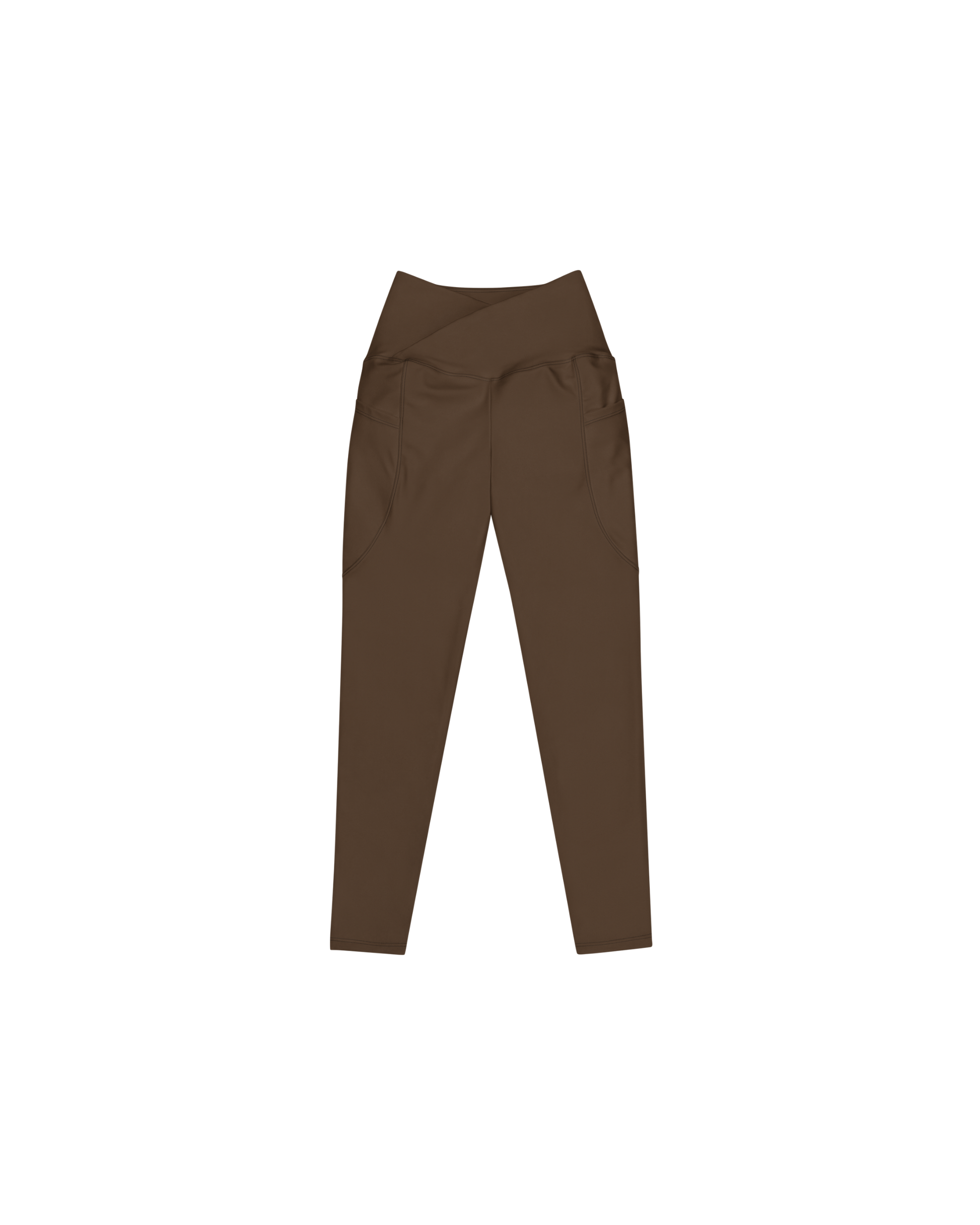 Unseen Recycled Leggings in chocolate brown
