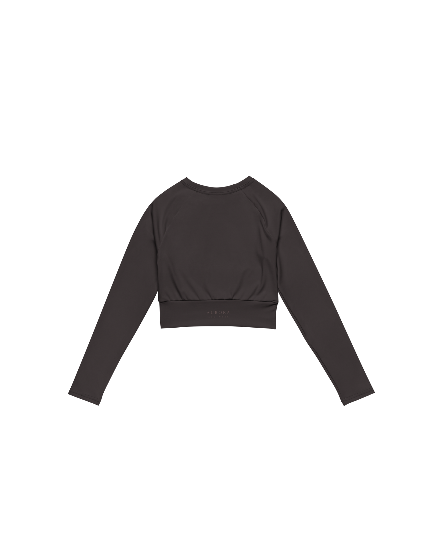 Unseen Recycled Long Sleeve Top in dark brown
